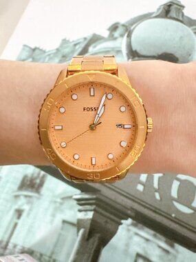 Fossil BQ3596 Women's Rose Gold Watch, Stainless Steel